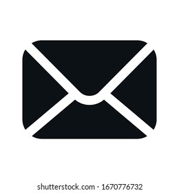 Email icon vector. Envelope Mail services. Flat syle in trendy design isolated on blank background