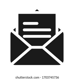 Email icon vector. Envelope Mail services. Flat syle in trendy design isolated on blank background