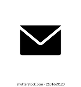 vector de icono de correo electrónico. diseño de símbolos de glifo de correo de sobres