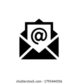 Vector de icono de correo electrónico. Diseño de símbolo de sobre aislado