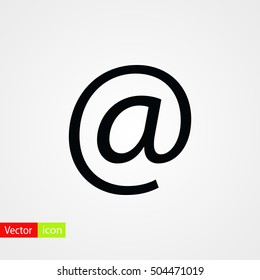 e-mail icon vector, flat design best vector icon