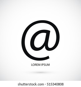 e-mail icon vector, flat design best vector icon