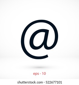 e-mail icon vector, flat design best vector icon