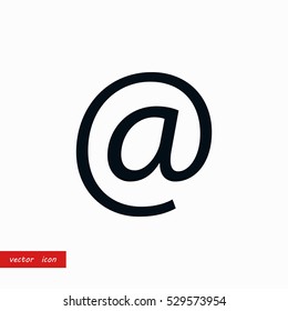 e-mail icon vector, flat design best vector icon