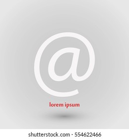 e-mail icon vector, flat design best vector icon
