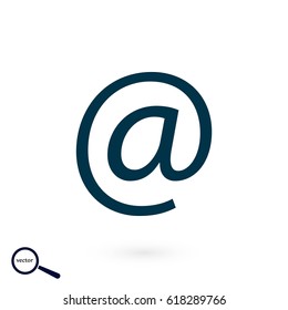 e-mail icon vector, flat design best vector icon