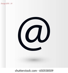 e-mail icon vector, flat design best vector icon