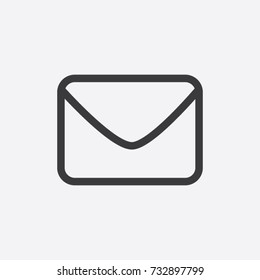 Email Icon, vector, flat design style