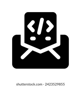 email icon. vector glyph icon for your website, mobile, presentation, and logo design.