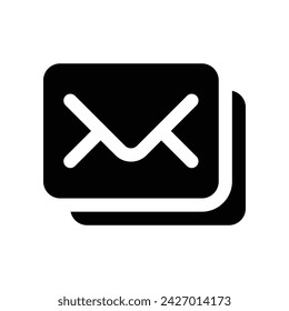 email icon. vector glyph icon for your website, mobile, presentation, and logo design.