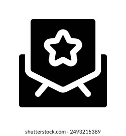 email icon. vector glyph icon for your website, mobile, presentation, and logo design.