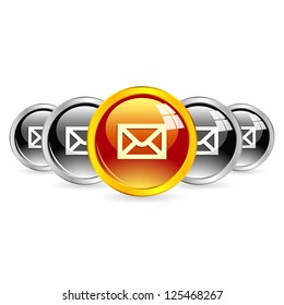 Icono de correo electrónico. Ilustración vectorial.