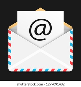 Email icon. Vector illustration.