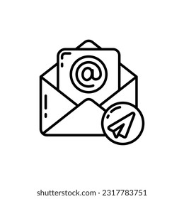 Email icon in vector. Illustration