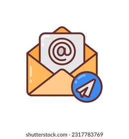 Email icon in vector. Illustration