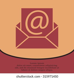 e-mail icon. Vector illustration 