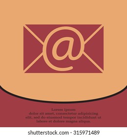 e-mail icon. Vector illustration 