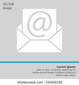 e-mail icon. Vector illustration 
