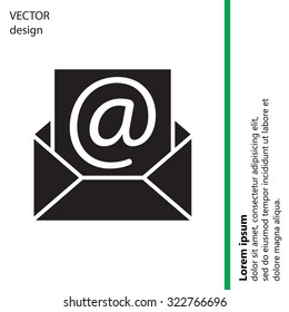 e-mail icon. Vector illustration 