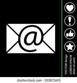 e-mail icon. Vector illustration 