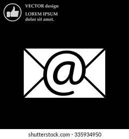 e-mail icon. Vector illustration 