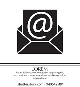 e-mail icon. Vector illustration 