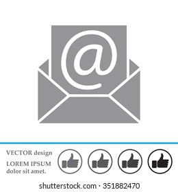 e-mail icon. Vector illustration 