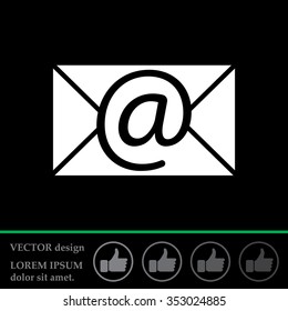E-mail icon. Vector illustration 