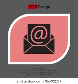 e-mail icon. Vector illustration 