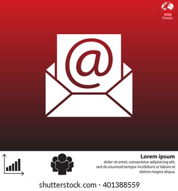 e-mail icon. Vector illustration 