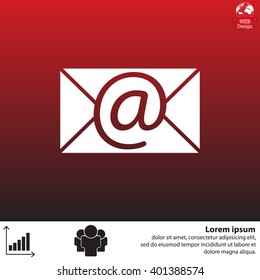 e-mail icon. Vector illustration 