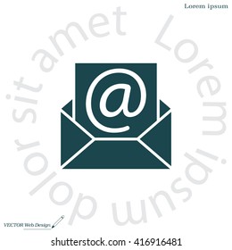 e-mail icon. Vector illustration 