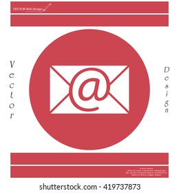e-mail icon. Vector illustration 