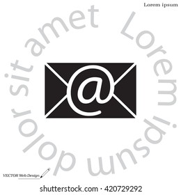 e-mail icon. Vector illustration 