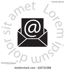 e-mail icon. Vector illustration 