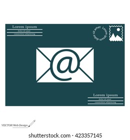 e-mail icon. Vector illustration 