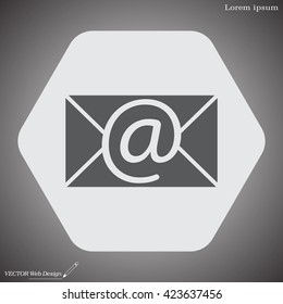 e-mail icon. Vector illustration 