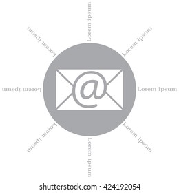 e-mail icon. Vector illustration 