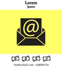 e-mail icon. Vector illustration 