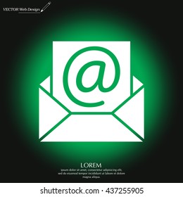 e-mail icon. Vector illustration 