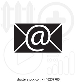 e-mail icon. Vector illustration 