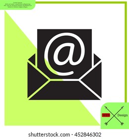 e-mail icon. Vector illustration 
