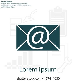 e-mail icon. Vector illustration 