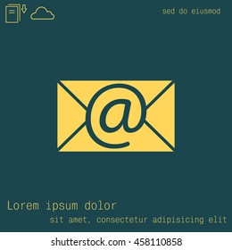 e-mail icon. Vector illustration 