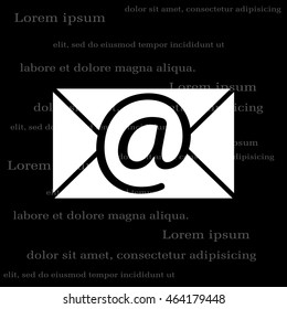 e-mail icon. Vector illustration 