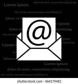 e-mail icon. Vector illustration 