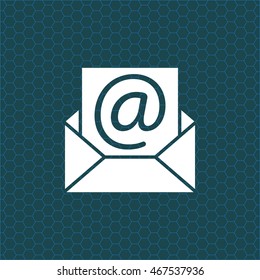 e-mail icon. Vector illustration 
