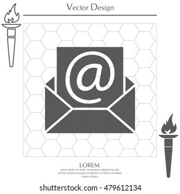 e-mail icon. Vector illustration 
