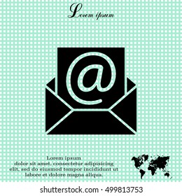 e-mail icon. Vector illustration 