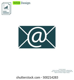e-mail icon. Vector illustration 